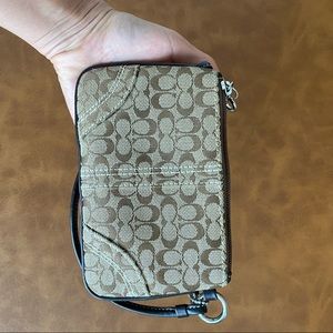 Vintage Brown Coach Wristlet